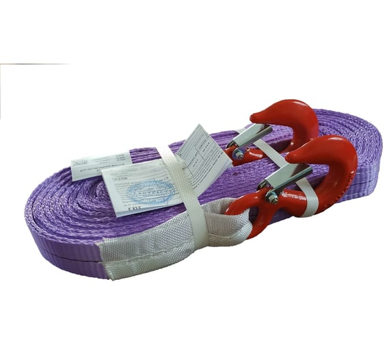 Изображение товара Трос буксировочный текстильный КанТраст 6 т 6 м крюк-крюк артикул tbt66000kk