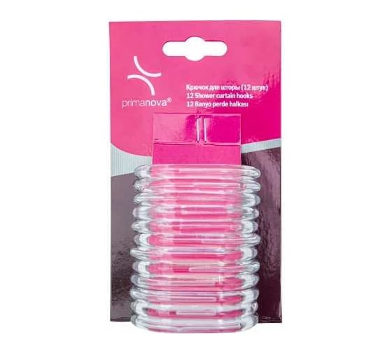 Изображение товара Кольца для штор PRIMANOVA 12 шт, прозрачные M-05416