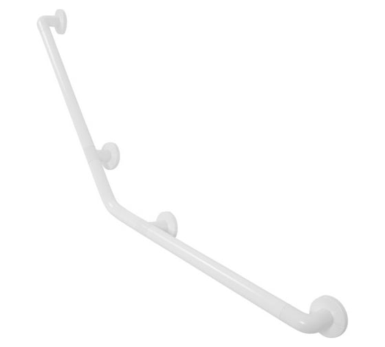 Изображение товара Настенный поручень PRIMANOVA 135 градусов, 1130х550 мм, белый M-KV13-01