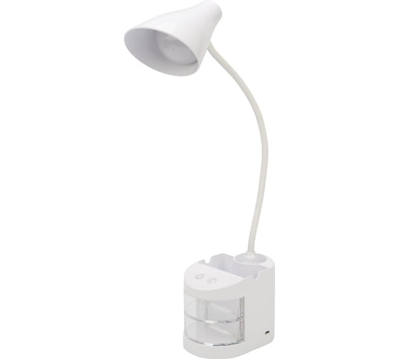 Изображение товара Настольная светодиодная заряжаемая лампа REXANT Click с ночником и органайзером, 6 Вт 4000 К 609-006