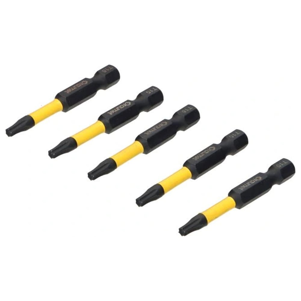Изображение товара Биты ударные TORX T15, 50 мм, S2, 5 шт DRAUMET 9029 Изображение товара Биты ударные TORX T15, 50 мм, S2, 5 шт DRAUMET 9029