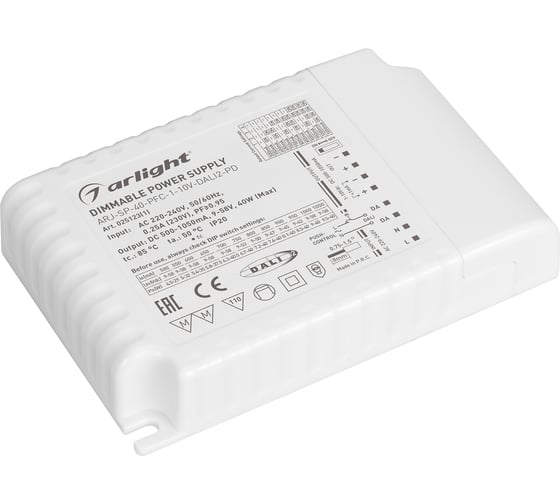Изображение товара Блок питания Arlight ARJ-SP-40-PFC-1-10V-DALI2-PD 0251231