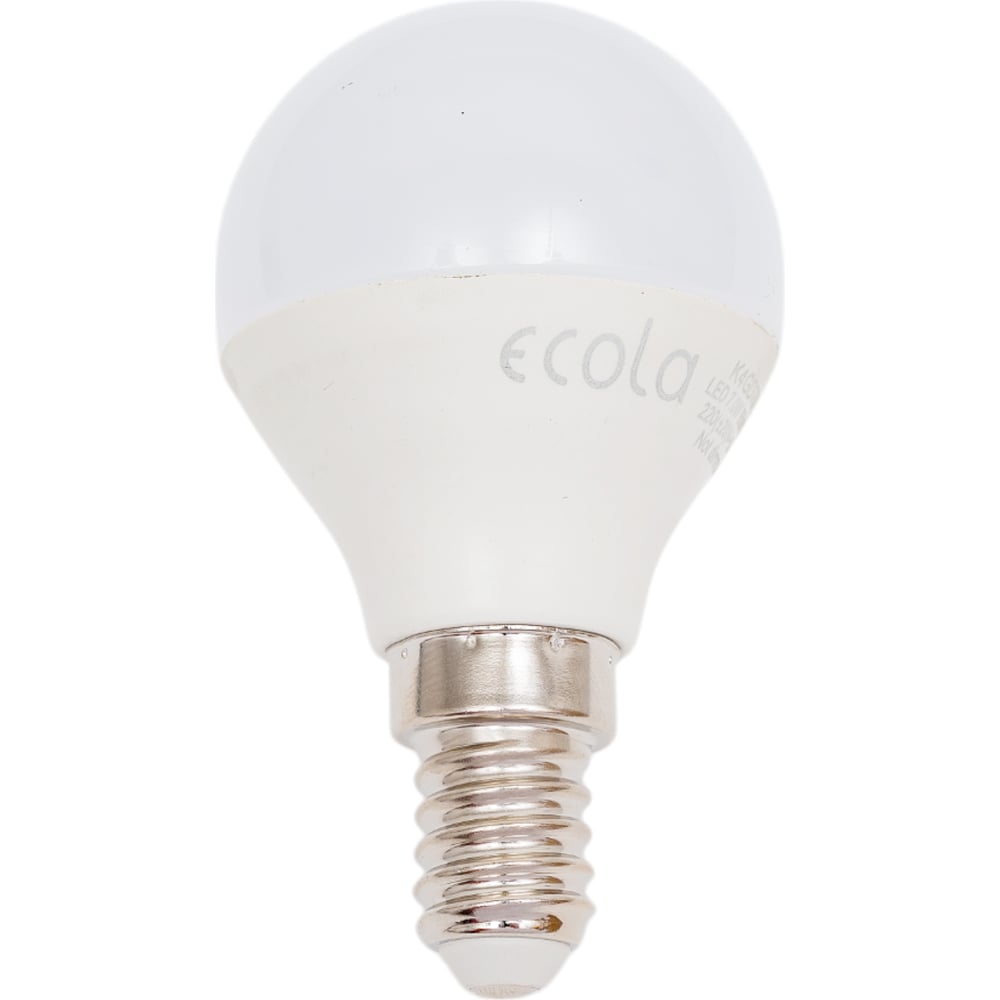 Изображение товара Светодиодная лампа Ecola 7W G45 220V E14 6500K для общего освещения