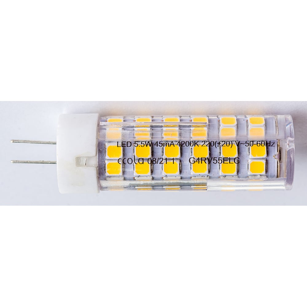Изображение товара Светодиодная лампа Ecola G4 LED 5,5W 4200K