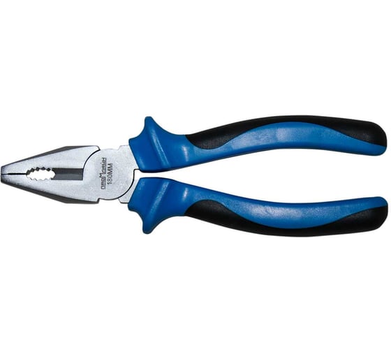 Изображение товара Комбинированные плоскогубцы Промлайн 180мм. сталь Cr-v, двухкомпонентные рукоятки ПЛ01302180_z022