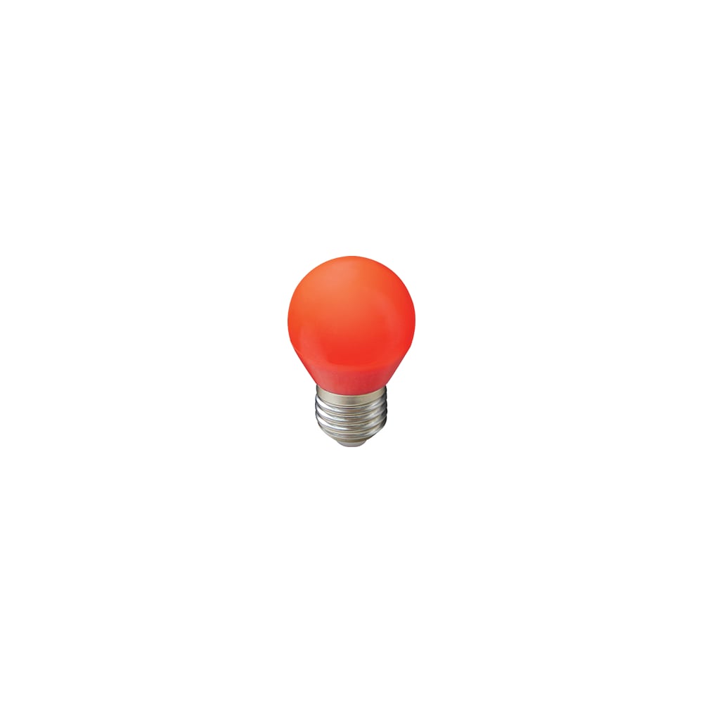 Изображение товара Светодиодная лампа Ecola globe LED color 5,0W G45 220V E27 Red шар Красный матовая колба 77x45 K7CR50ELB