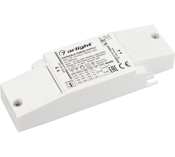 Изображение товара Блок питания Arlight ARJ-SP-10-PFC-TRIAC-INS 0287791