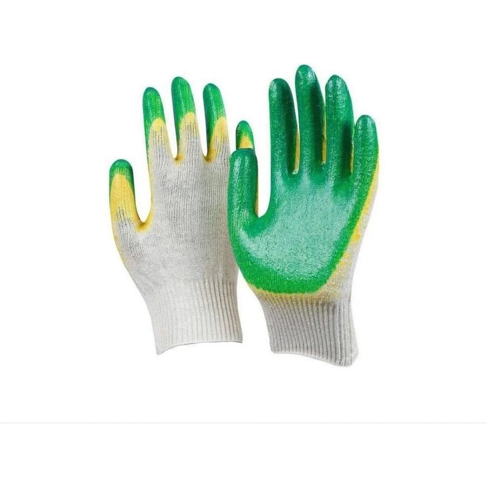 Купить Рабочие перчатки PACK INNOVATION, IP00PX2LO01300-10, белый/зеленый, хлопок, латекс