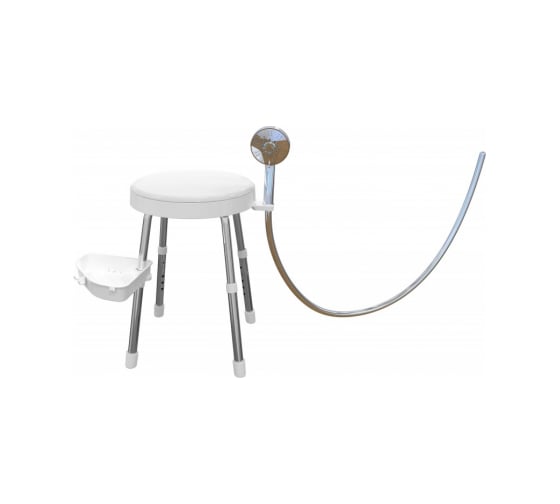 Изображение товара Сиденье для ванной комнаты PRIMANOVA APOLLO поворотное, белое, алюминий, пластик M-KV37-01