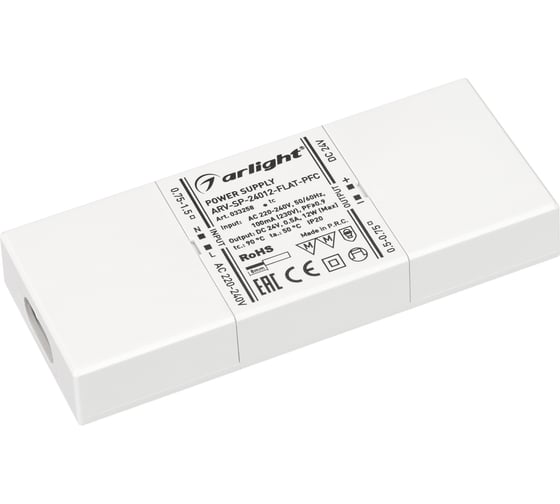 Изображение товара Блок питания Arlight ARV-SP-24012-FLAT-PFC 033258