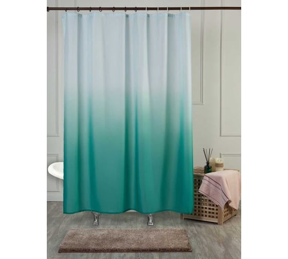 Изображение товара Штора для ванной PRIMANOVA DIAMOND 180x200 PLE, мятный DR-70001