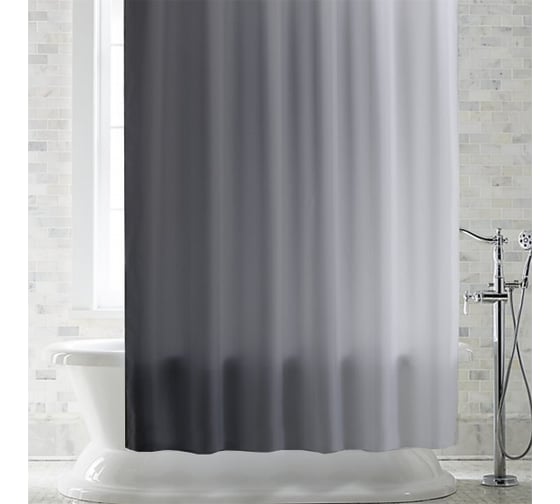 Изображение товара Штора для ванной PRIMANOVA SHARM 180x200 PLE, серый DR-40002