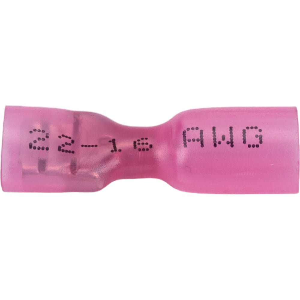 Изображение товара Термоусаживаемая клемма мама Nord-Yada 6.3 мм 0.5-1.5 кв мм красная