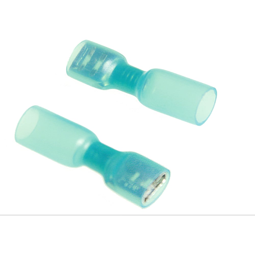 Изображение товара Термоусаживаемая клемма мама Nord-Yada 6.3мм с изоляцией синий 906343