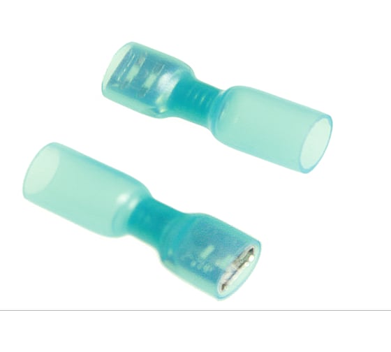 Изображение товара Полностью изолированная термоусаживаемая клемма "мама" Nord-Yada 6.3мм 1.5-2.5кв. мм (синяя) 906343