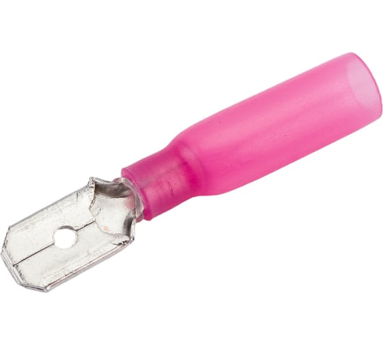 Изображение товара Изолированная термоусаживаемая клемма "папа" Nord-Yada 6.3мм 0.5-1.5кв.мм (красная) 906333