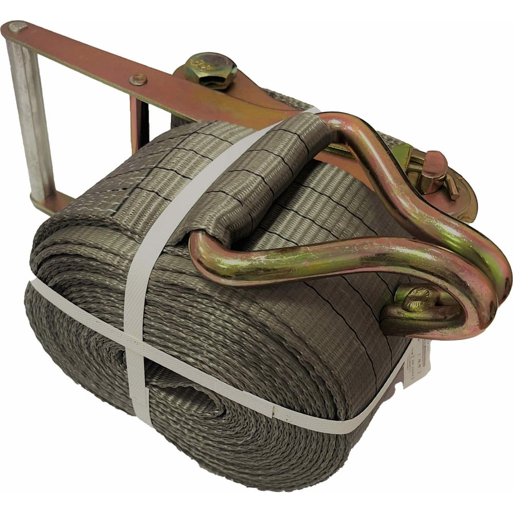 Стяжной ремень для крепления груза АБСОЛЮТ сумка спортивная отдел на молнии 3 наружных кармана длинный ремень серый