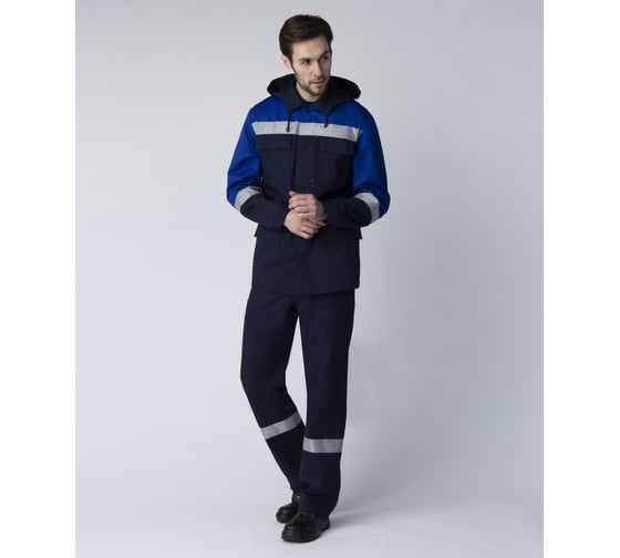 Изображение товара Костюм Факел Эксперт-Антистат МВО NEW, темно-синий/васильковый, р. 52-54, рост 170-176 87482891.005