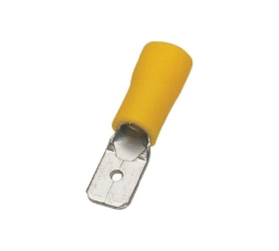 Изображение товара Изолированная клемма "папа" Nord-Yada 6.3мм 4-6кв.мм (желтая) 906338