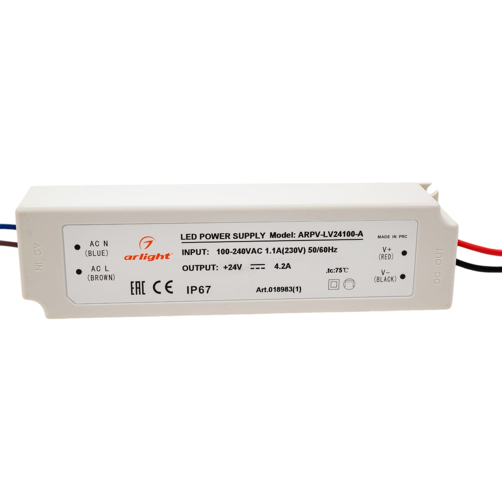 Изображение товара Блок питания Arlight ARPV-LV24100-A 0189831