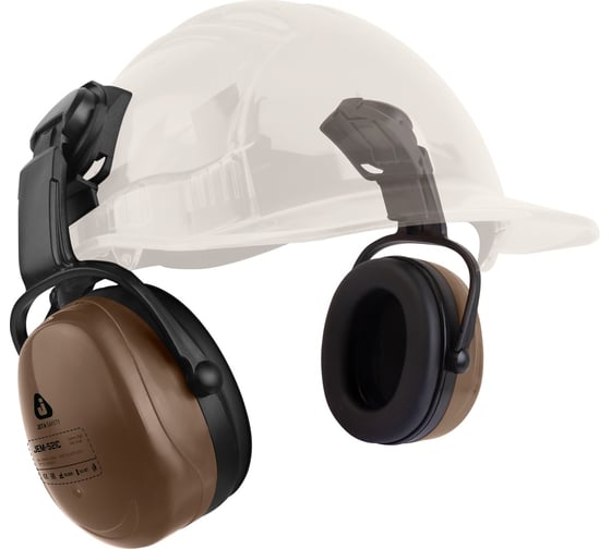 Изображение товара Противошумные наушники с разъемом на каску Jeta Safety Clamor 29 дБ коричневый JEM-521C