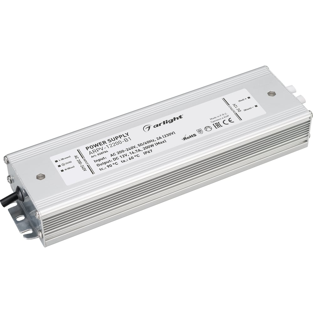 Изображение товара Блок питания Arlight ARPV-12200-B1 200 Вт для светодиодов защита IP67