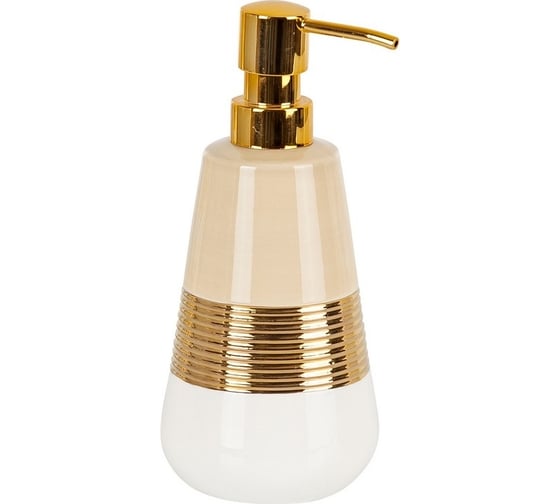 Изображение товара Дозатор для жидкого мыла PRIMANOVA LUCAS GOLD керамика D-20450