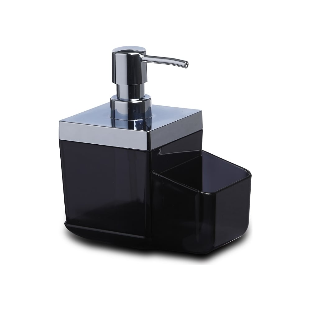 Изображение товара Дозатор для кухни с секцией для губки PRIMANOVA Toskana чёрный