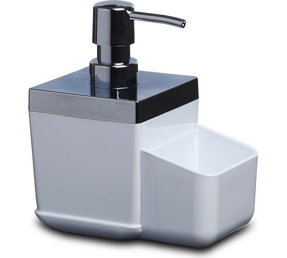 Изображение товара Дозатор для кухни с секцией для губки PRIMANOVA Toskana белый M-E51-01