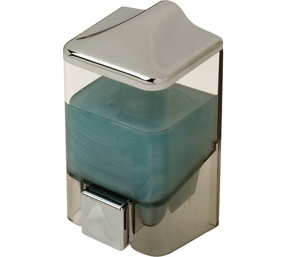 Изображение товара Дозатор для мыла PRIMANOVA 1000 мл, прозрачный-хром, 10.5х10.5х19 см D-SD08