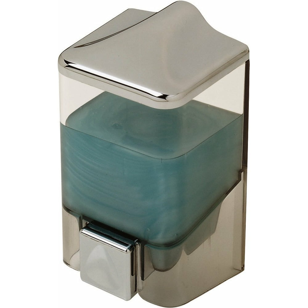 Изображение товара Дозатор для мыла PRIMANOVA 500 мл прозрачный хром настенный механический