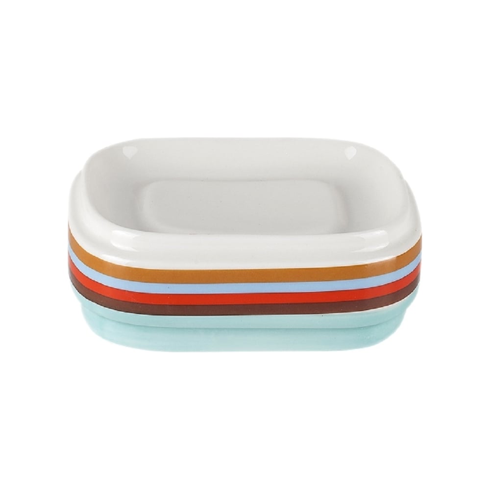 Изображение товара Мыльница PRIMANOVA LUKY из керамики, прямоугольная, разноцветная