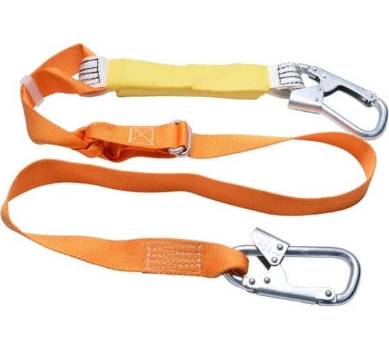 Изображение товара Строп из полиамидной ленты с амортизатором СОЮЗСПЕЦОДЕЖДА Карабины К1- К1, зев 25мм 2000000038865