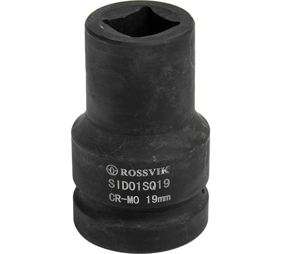 Изображение товара Головка торцевая ударная четырехгранная (1"; 19 мм; 80 мм) Rossvik SID01SQ19
