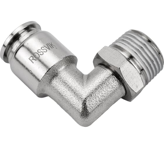 Изображение товара Цанговый разъем Г-образный (3/8"; 10x8 мм) Rossvik B184/12.R