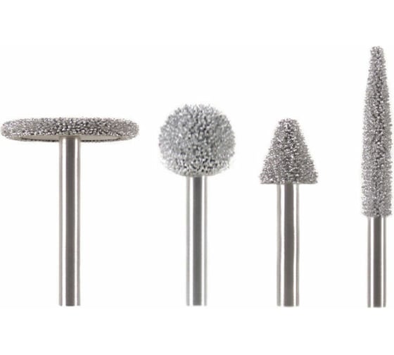 Изображение товара Набор абразивных фрез NS635 (4 шт; зерно 170) Rossvik NS.635.