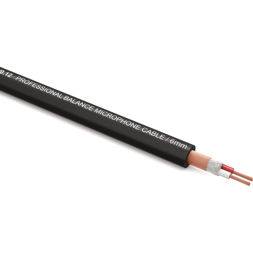 Изображение товара Балансный микрофонный кабель PROCAST cable BMC 6/20/0,12.15, диаметр 6mm, черный, 15 м НФ-00001845