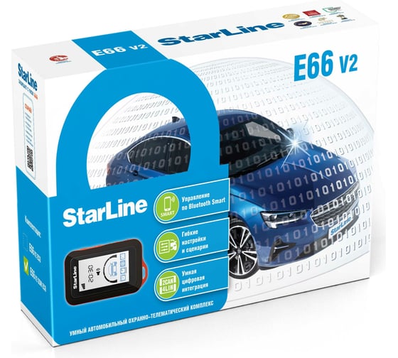 Изображение товара Охранно-телематичекий комплекс StarLine E66 v2 GSM ECO 4004056