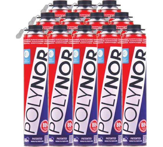 Изображение товара Комплект Напыляемый утеплитель Polynor 12 шт. ПТ000000027