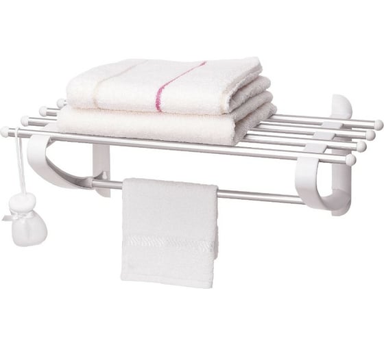 Изображение товара Полка для полотенец PRIMANOVA алюминий, 50x29.5x20 см., белая M-B12-01
