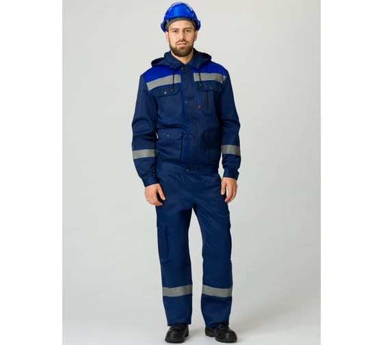 Изображение товара Брючный костюм Факел Титан-1 СОП темно-синий/васильковый, размер 44-46, рост 182-188 87468216.002
