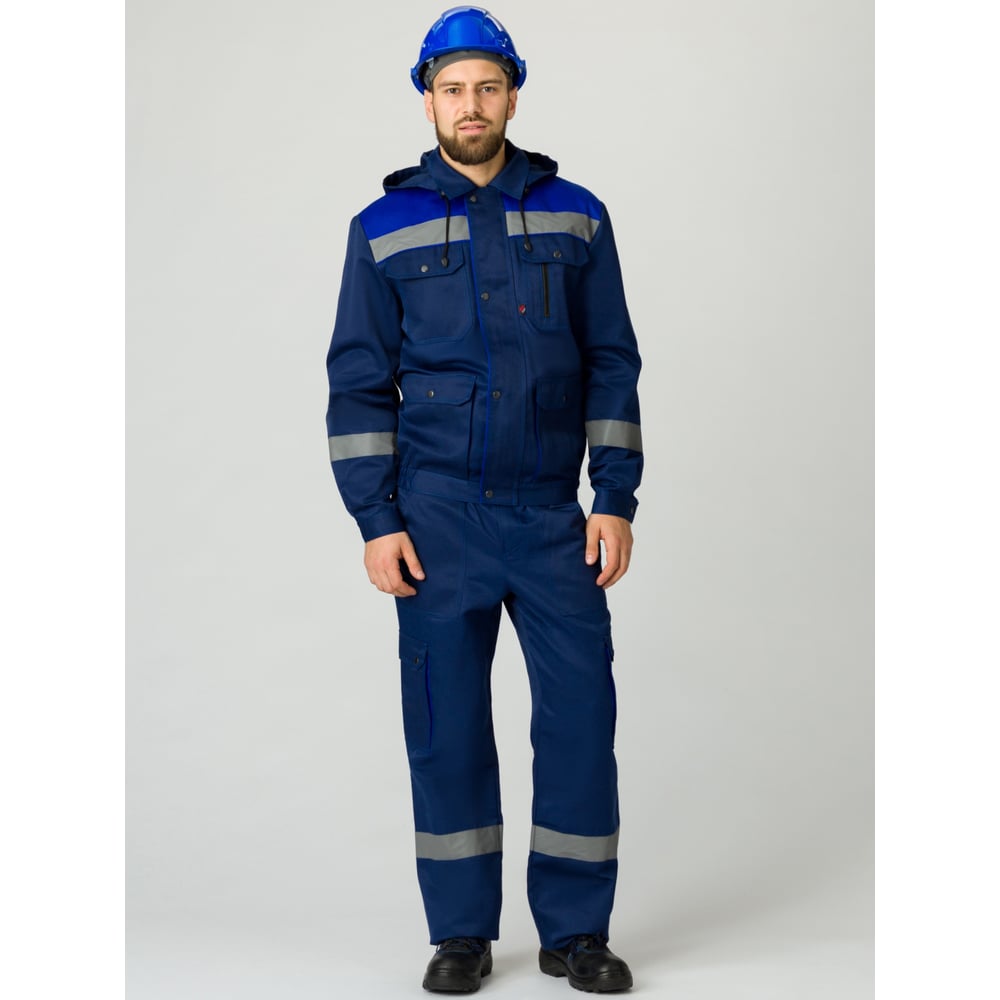 Изображение товара Брючный костюм Факел Титан-1 СОП темно-синий/васильковый размер 44-46