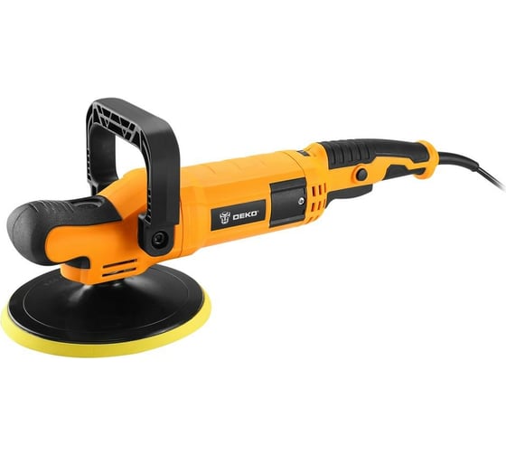 Изображение товара Сетевая полировальная шлифмашина DEKO ZKP1500 PRO, 180 мм, 1500 Вт, плавный пуск 063-4320