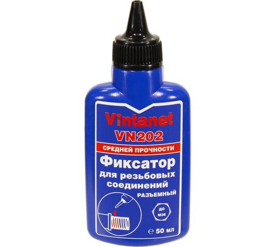 Изображение товара Фиксатор для резьбовых соединений, средней прочности, анаэробный VINTANET VN202 50 мл VN20250ML
