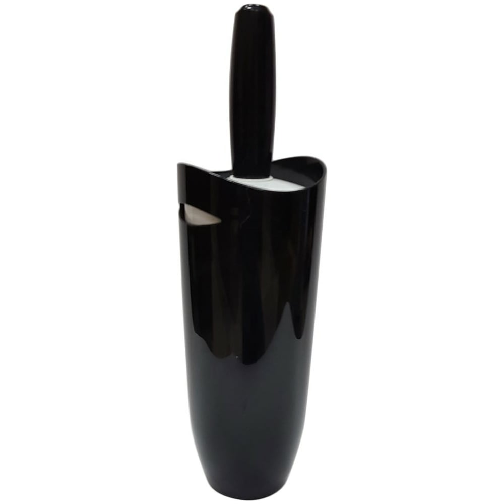 Изображение товара Ёрш с подставкой для унитаза PRIMANOVA FELY черно-белый 100 мм