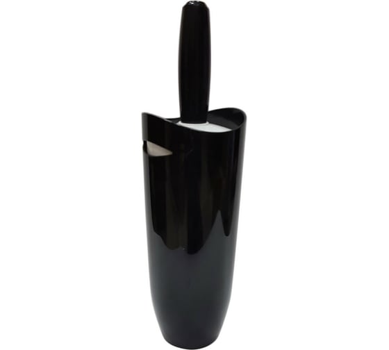 Изображение товара Ёрш с подставкой для унитаза PRIMANOVA чёрно-белый, d=10, h=35 см M-E05-21