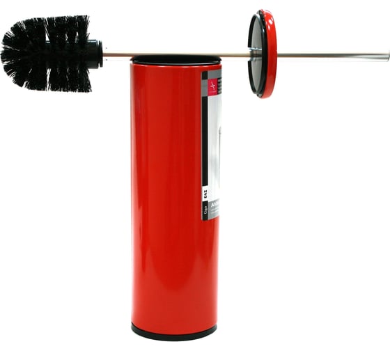 Изображение товара Ёрш для унитаза PRIMANOVA E42 из нержавеющей стали, красный корпус, чёрная вставка M-E42-04-06