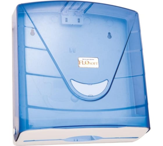 Изображение товара Диспенсер для листовых полотенец PRIMANOVA прозрачно-голубой, ABS- пластик, 26x28x9 D-SD50