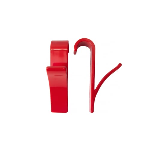 Изображение товара Комплект крючков для полотенцесушителя PRIMANOVA 2 шт. красный, d=20мм M-B24-04