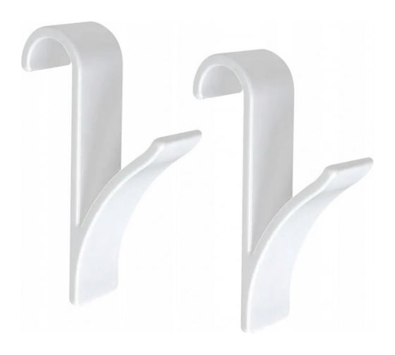 Изображение товара Комплект крючков для полотенцесушителя PRIMANOVA 2 шт. белый, d=20мм M-B24-01